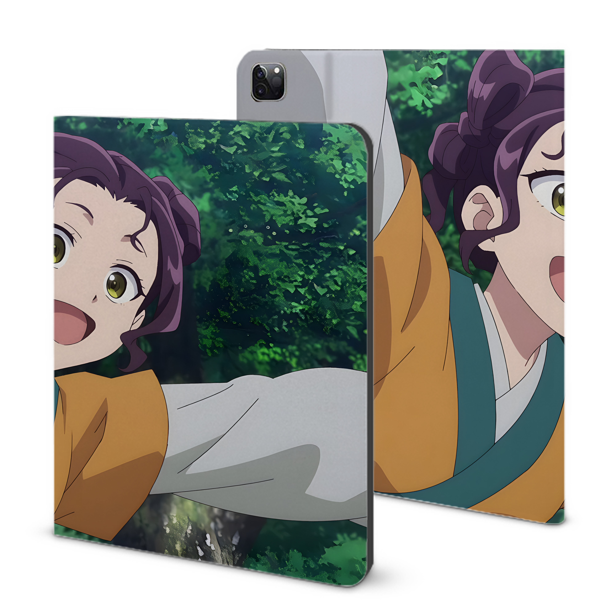 （画像用） 薬屋のひとりごと The Apothecary Diaries IPad ケース ブック型 PUレザー TPU 耐衝撃 軽量 薄型 ペン収納なし 全面保護 IPad 各モデル対応